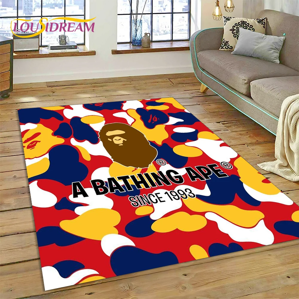 Commercial Printing Online - 3D-printen B-BAPE mode-tapijt voor slaapkamer, woonkamer,
