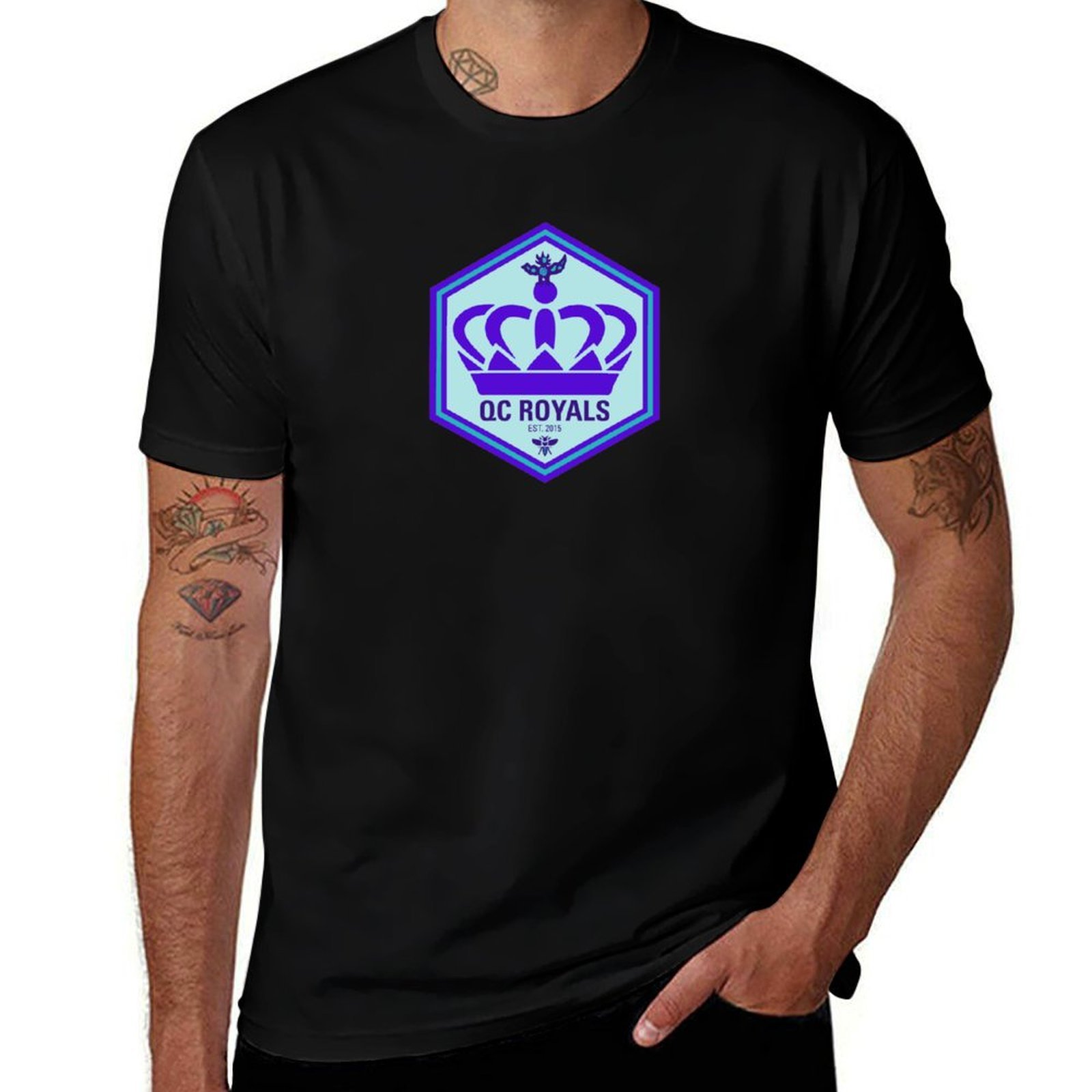 Printing Qc - QC Royals 2021 logo-T-shirt met zomerprint
