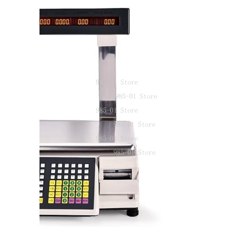 Commercial Label Printing Machine - Elektronische weegschaal met zelfklevende etiketprinter, kassaweegschaal,