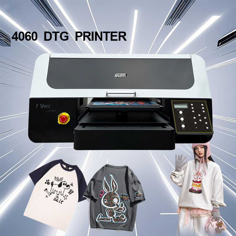 Commercial Digital Printing Machine - T-shirt digitale printer 4060-model met XP600/I1600A1/I3200A1