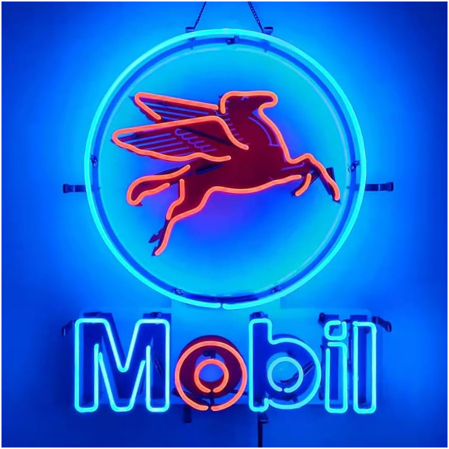 Commercial Printing Icon - Neonbord Echt Glas Voor Garage Werkplaats