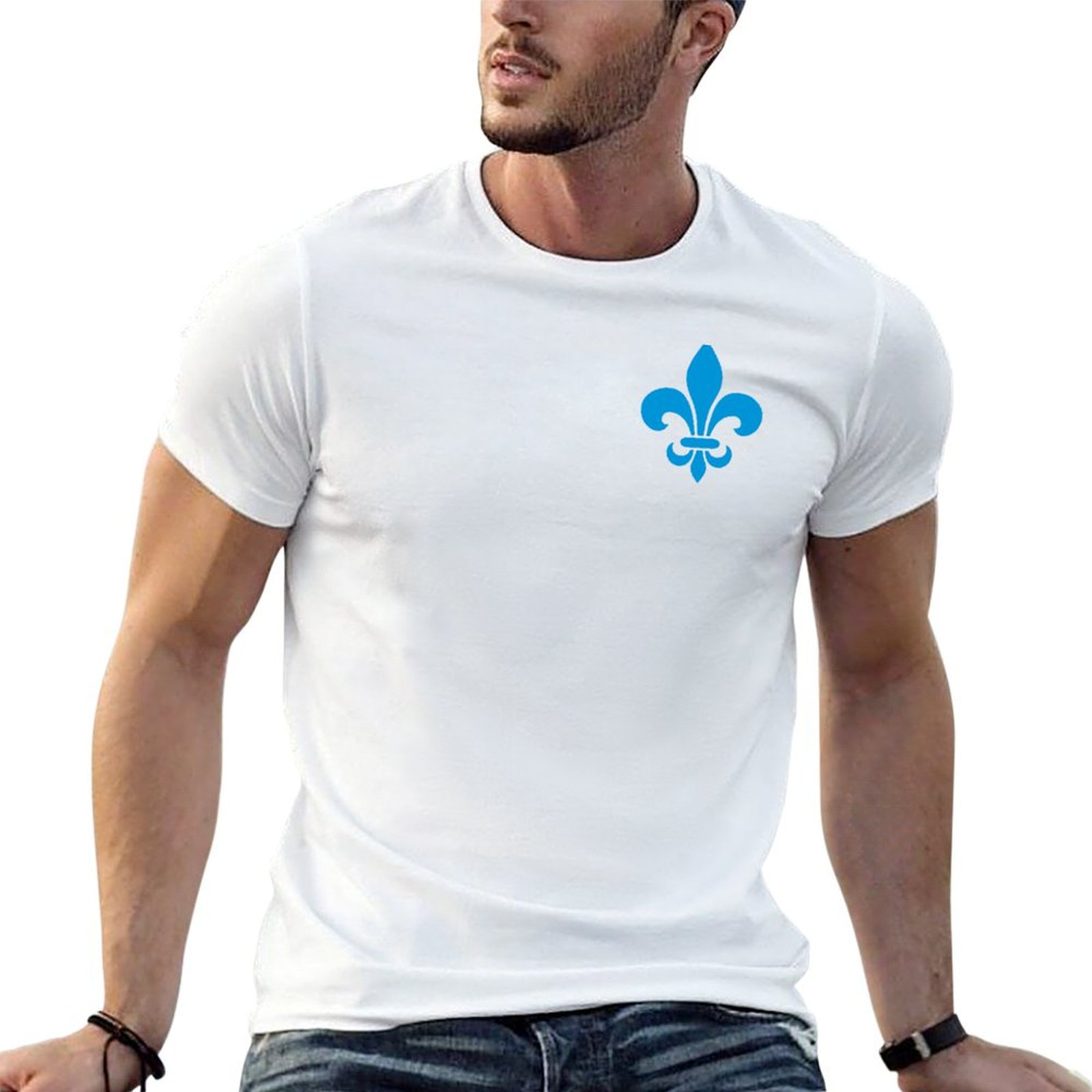 Printing Qc - Quebec Frankrijk blauwe fleur de lys
