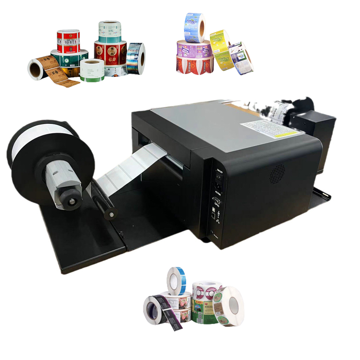 Commercial Digital Printing Machine - Roll-to-roll digitale kleurenlabelprinter inkjet sticker printmachine