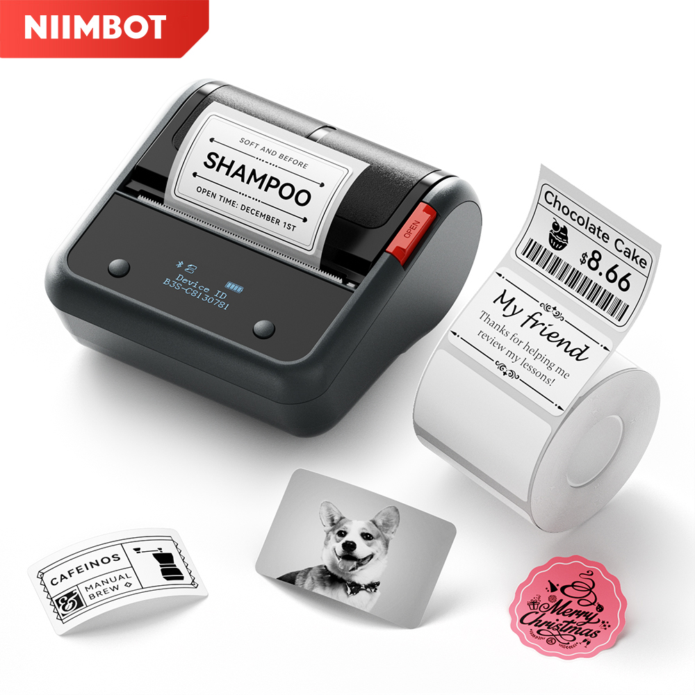 Commercial Label Printing Machine - Niimbot B3S draadloze labelprinter 3 inch