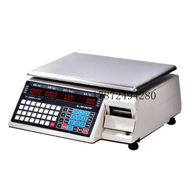 Commercial Label Printing Machine - Commerciële weegschaal met barcodeprinter, prijsberekening voor