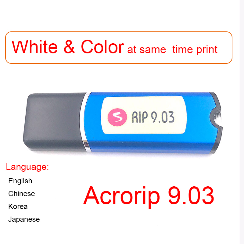 Color Rip Software Dongle - Flatbed UV-printer inkjetprinter software AcroRip White