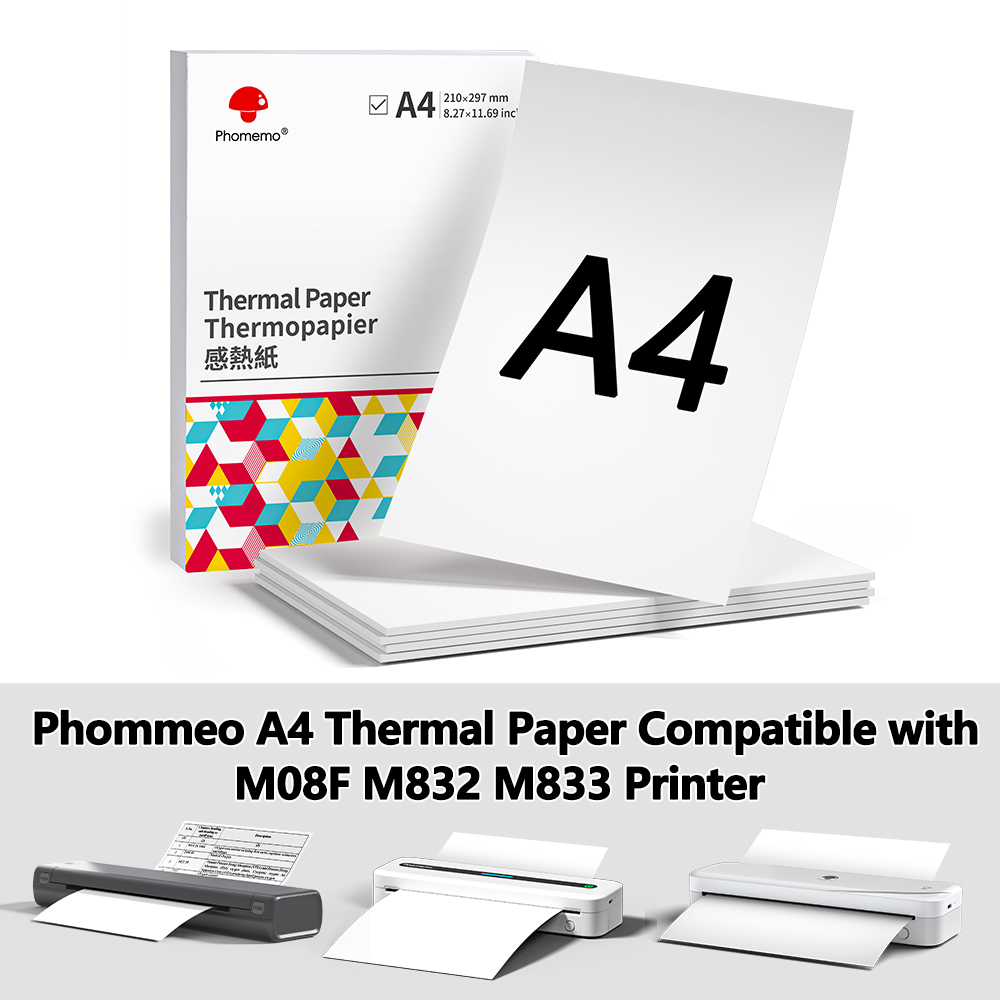 Phomemo Thermisch Papier A4 Pr - Commercial Label Printing Machine recensie en prijs