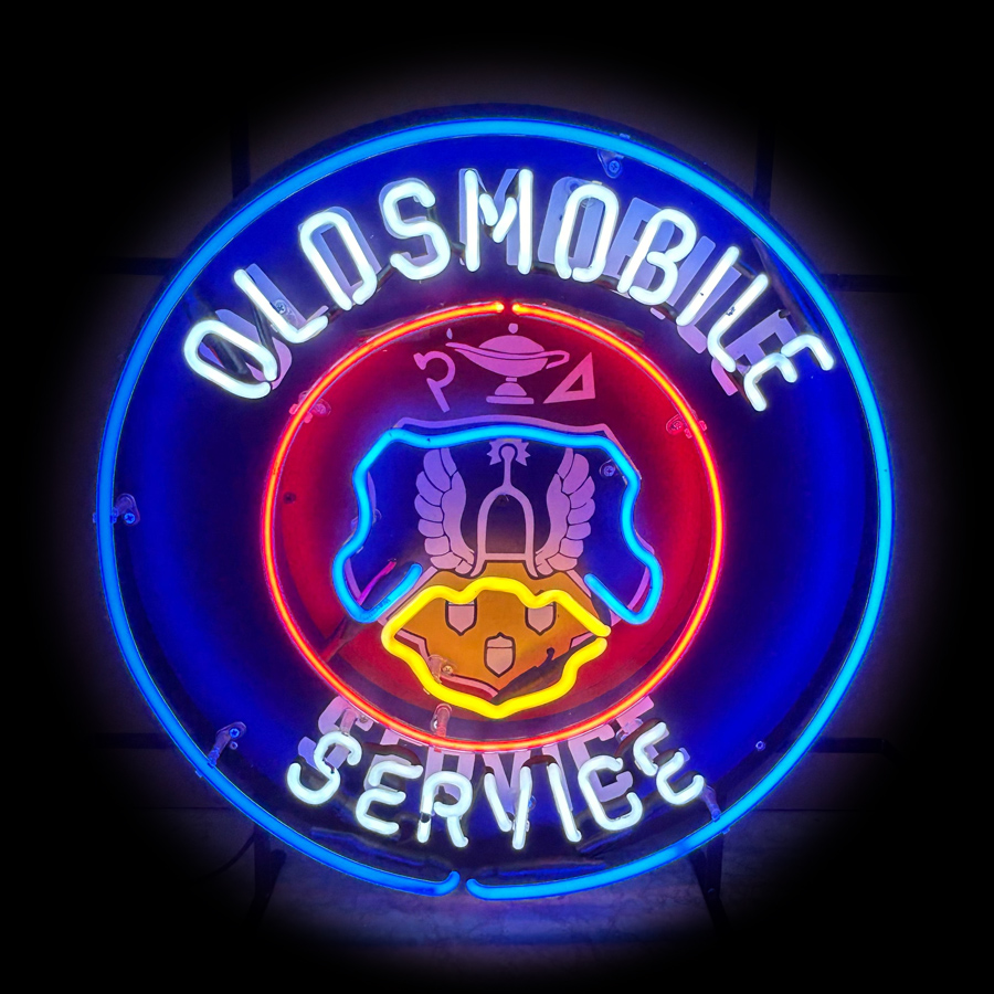 Oldsmobil Gas Oil Neon Light S - Commercial Printing Icon recensie en prijs