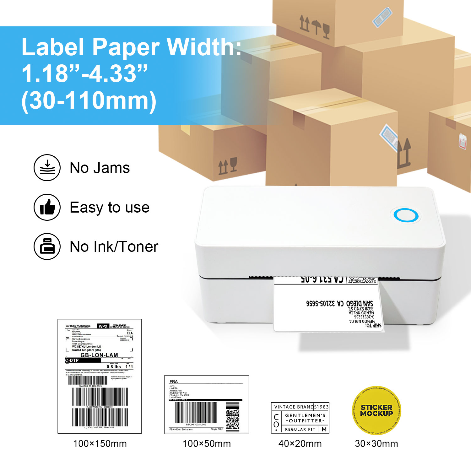 OEM 110mm 4*6 inch directe the - Commercial Label Printing Machine recensie en prijs