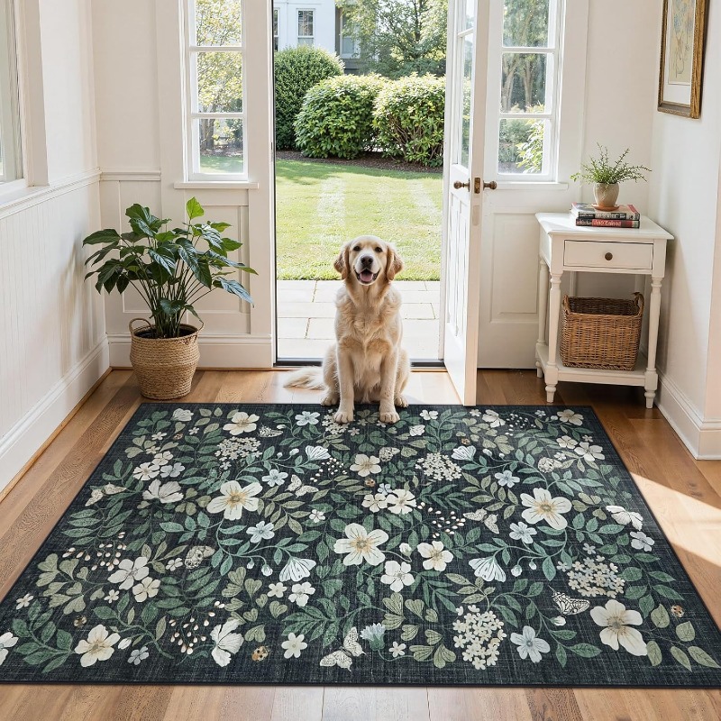 Bloemen woonkamertapijt Vintag - Commercial Printing Online recensie en prijs
