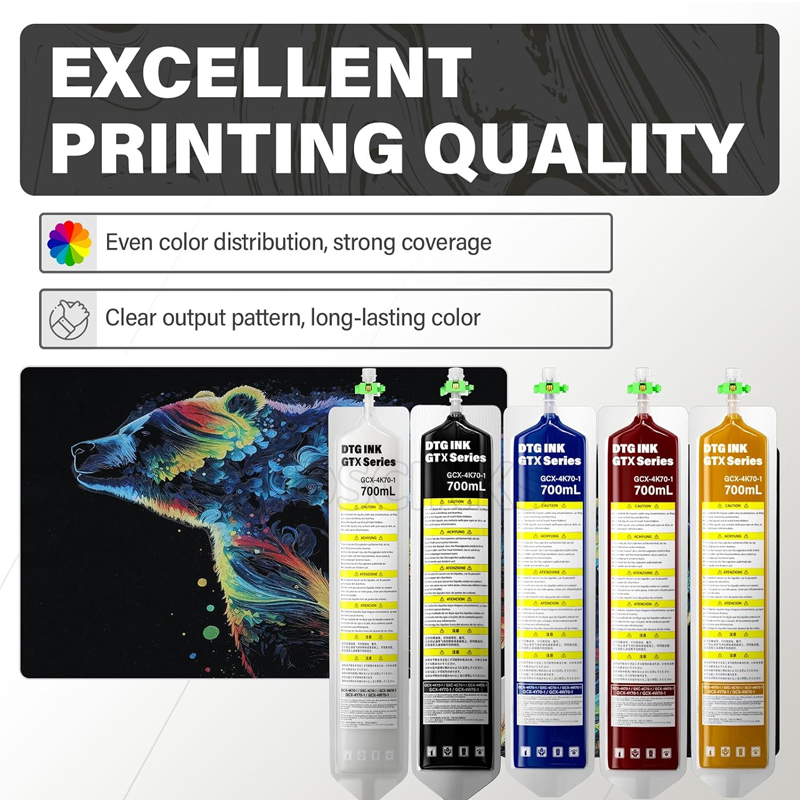700ML DTG Textiel GTX Inktzak  - Direct To Garment Ink recensie en prijs